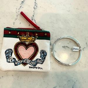 Brighton eternity knot silver and crystals bangle. New with tags and pouch.